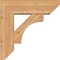 Ekena Millwork Westlake Slat Smooth Bracket w/ Offset Brace, Western Red Cedar, 7 1/2"W x 24"D x 24"H BKT0806X24X24WTL06SWR - alternate 4